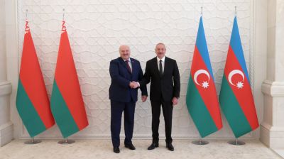 Встреча Лукашенко и Алиева проходит во дворце Президента Азербайджана