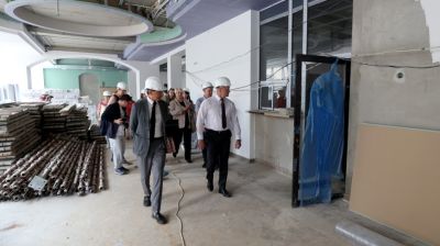 Маркевич ознакомился с ходом строительства нового корпуса художественного колледжа