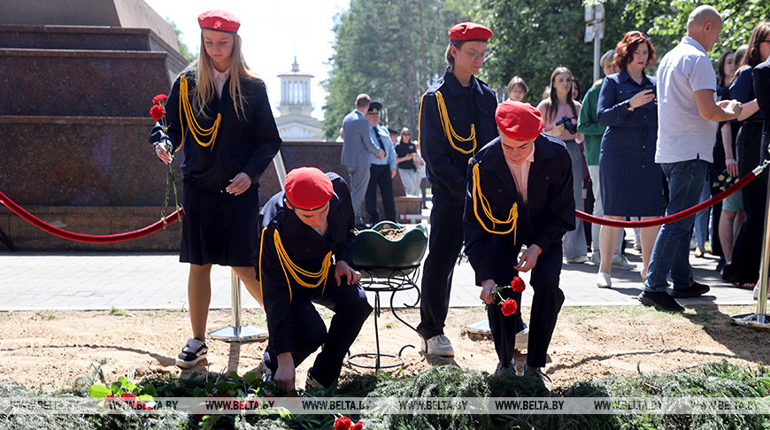 В урочище "Уручье" перезахоронили останки погибших во время Великой Отечественной войны  