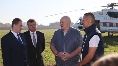 Лукашенко совершил рабочую поездку в Молодечненский район