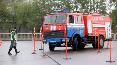 "Лучший водитель органов и подразделений МЧС". Конкурс профмастерства проходит в Гродно