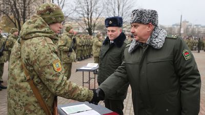 Новобранцы Гродненской погрангруппы приняли военную присягу  