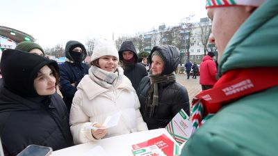 Квест "Это все мое родное" и интерактивные площадки. Солигорск принимает "Марафон единства"