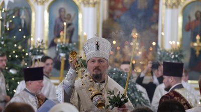 Рождественское богослужение прошло в Свято-Духовом кафедральном соборе   