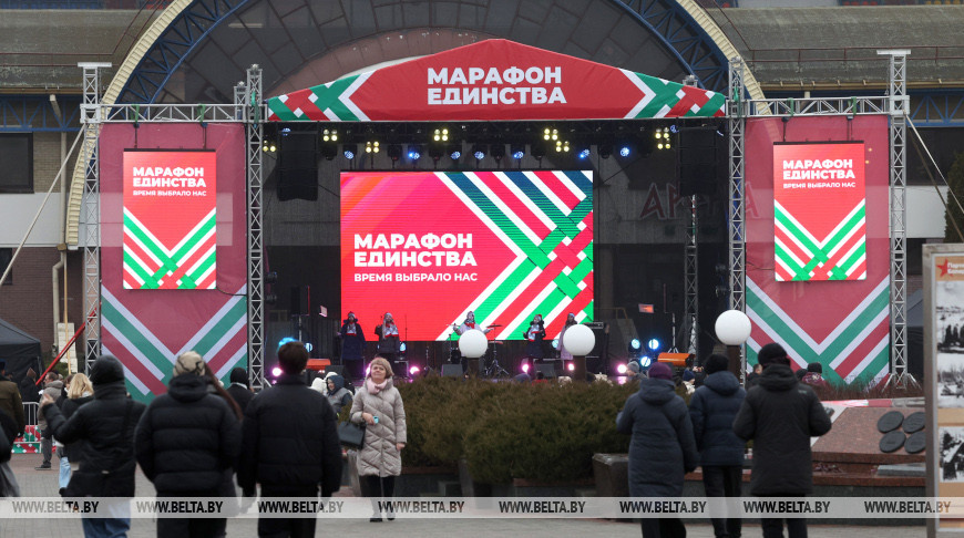 Выставка техники, плац-концерт, интерактивные площадки: второй день "Марафона единства" проходит в Гродно