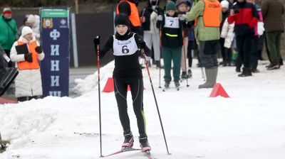 На старты областных соревнований "Снежный снайпер" в Гомеле вышли 300 юных спортсменов