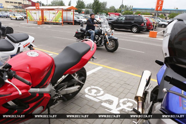Первая парковка для мотоциклов открылась в Гродно