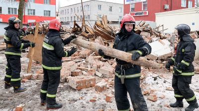 Ликвидацию ЧС отработали спасатели на учении в Витебске