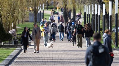 Весенний день в городах Беларуси  