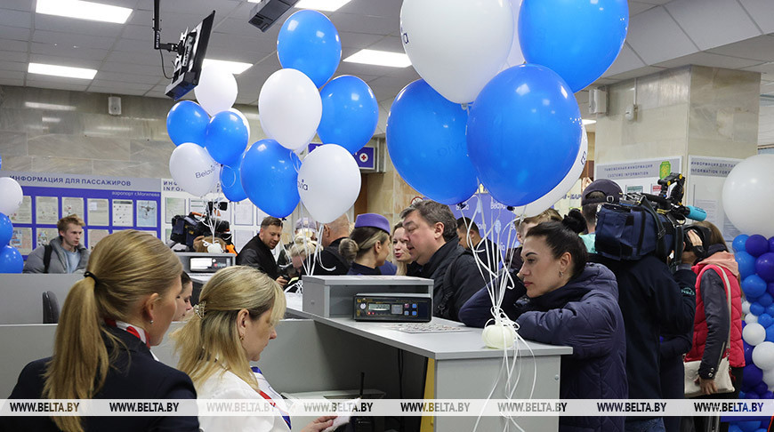 Первый регулярный авиарейс отправился из Могилева в Москву