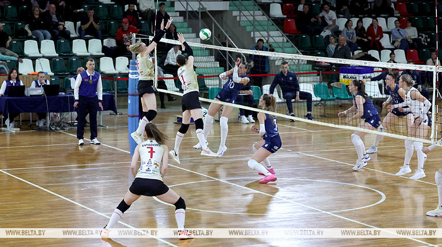 Волейболистки "Минчанки" выиграли первый матч финала чемпионата Беларуси