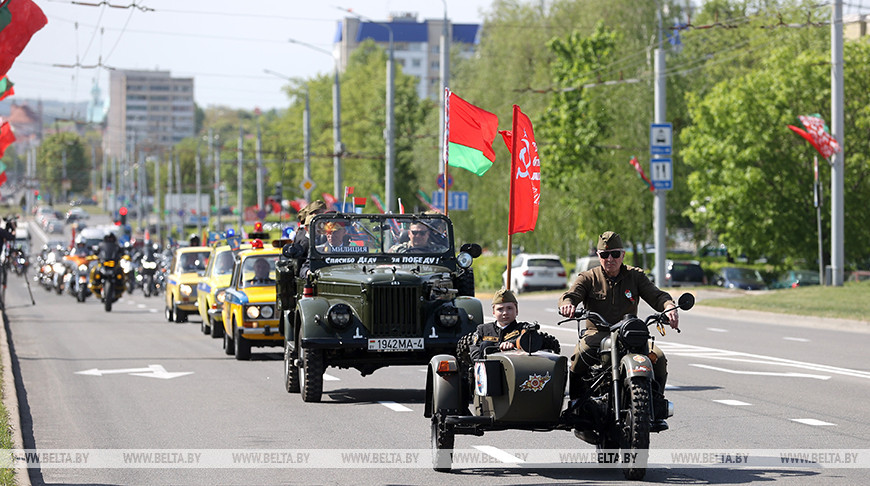Автомотопробег МВД "На страже памяти Великого Подвига" прибыл в Гродно