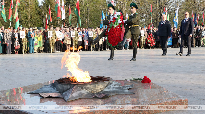 Патриотическая акция "Прорыв Победы" прошла в мемориальном комплексе "Прорыв"
