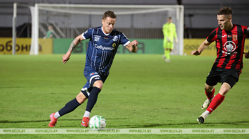 "Славия" впервые проиграла в матчах 35-го чемпионата Беларуси по футболу