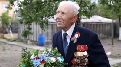 Ветерана Великой Отечественной войны Петра Светкина поздравили в Бресте