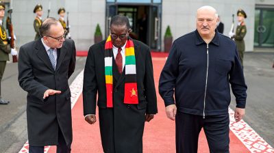 Лукашенко проводил Президента Зимбабве в аэропорту