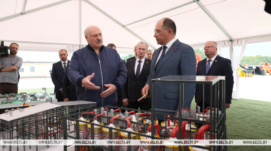 Лукашенко посетил горно-обогатительный комплекс в Любанском районе