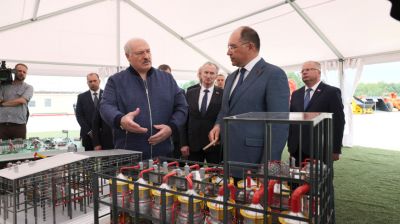 Лукашенко посетил горно-обогатительный комплекс в Любанском районе