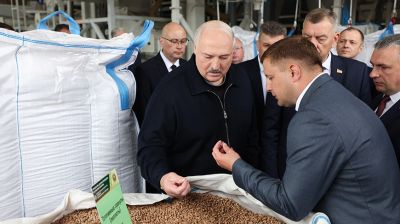 Лукашенко совершил рабочую поездку в Петриковский район