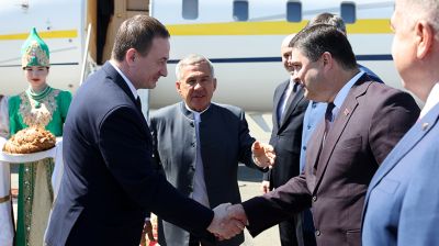 Правительственная делегация во главе с Турчиным прибыла в Татарстан