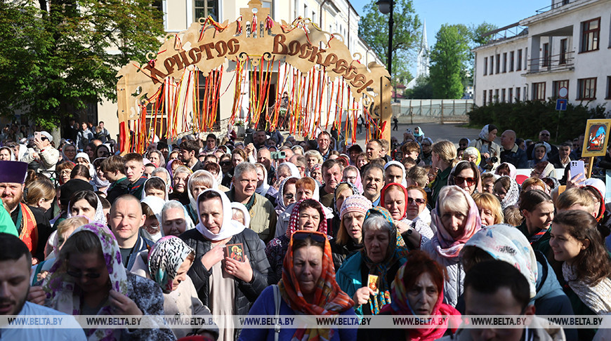 Крестный ход и божественная литургия в честь 125-летия Гродненской епархии прошли в Гродно
