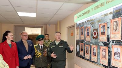 Гомельские пограничники открыли стенд памяти о предках-фронтовиках