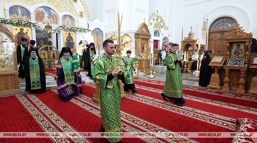 Всенощное бдение в канун памяти преподобной Евфросинии проходит в Полоцке