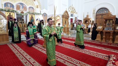 Всенощное бдение в канун памяти преподобной Евфросинии проходит в Полоцке