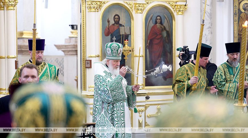Патриарх Кирилл возглавил богослужение в Свято-Духовом кафедральном соборе Минска Патриарх Кирилл возглавил богослужение в Свято-Духовом кафедральном соборе Минска