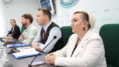 Пресс-конференция о старте культурно-образовательного патриотического проекта "Поезд Памяти" прошла в БЕЛТА