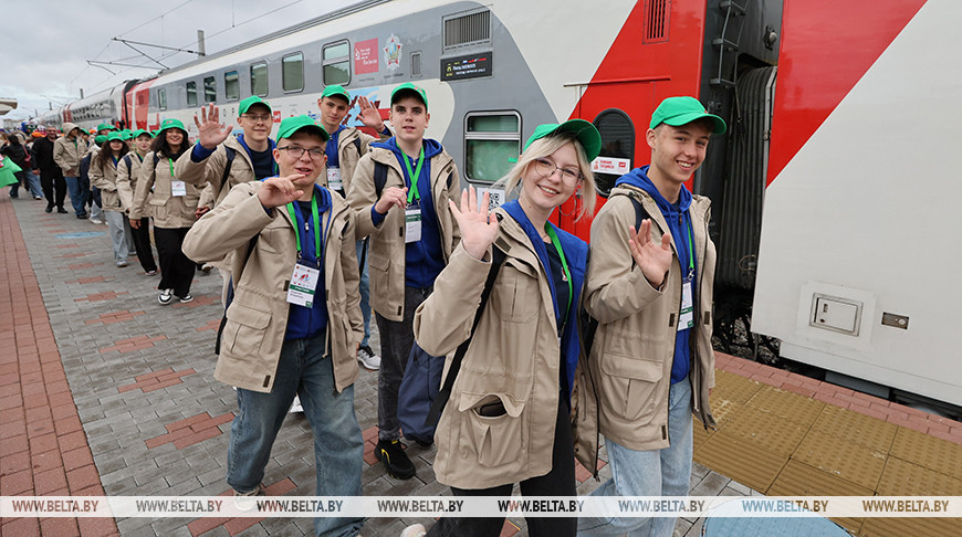 "Поезд Памяти" встретили в Минске "Поезд Памяти" встретили в Минске