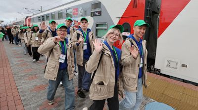 "Поезд Памяти" встретили в Минске