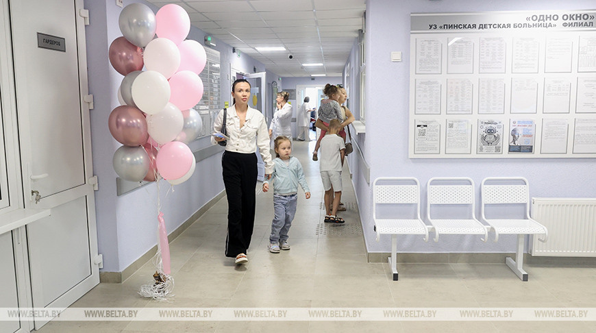 В Пинске после капремонта открыли детскую поликлинику 