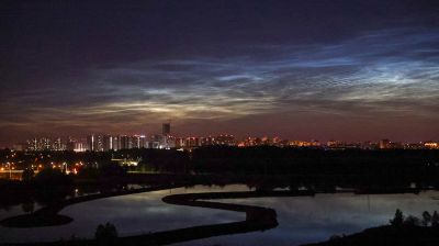 Серебристые облака можно было наблюдать в небе над Беларусью