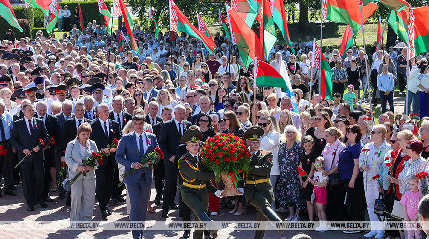 Могилевчане встречают День Независимости