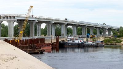 Реконструкция моста через Припять в Мозыре подходит к завершению