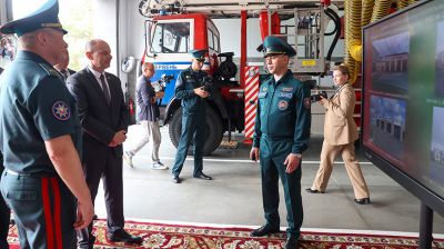 Помощь всегда рядом. В Червене открыли модернизированную пожарную часть