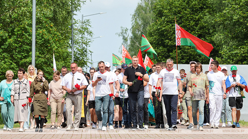 Совместный белорусско-российский "Марш Победы" прибыл в Дубровенский район