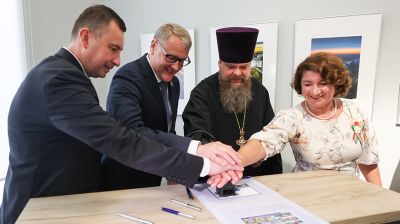 Церемония гашения почтового блока "Беларускi край" состоялась в Гродно