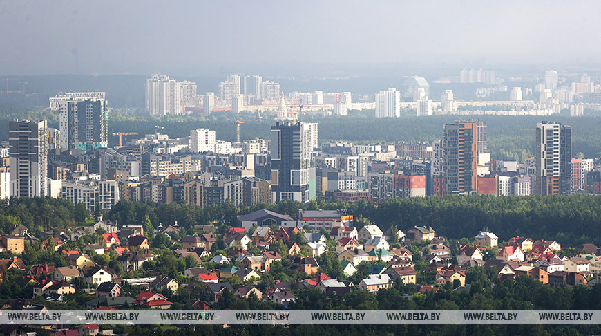 Захватывающий вид на Минск и окрестности с высоты птичьего полета