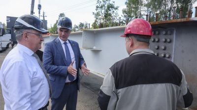 Наливайко ознакомился с производством металлоконструкций в Могилевском районе