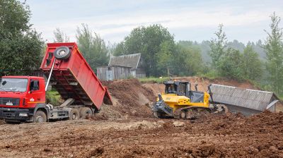 Как в Витебске устраняют последствия обвала берега Западной Двины