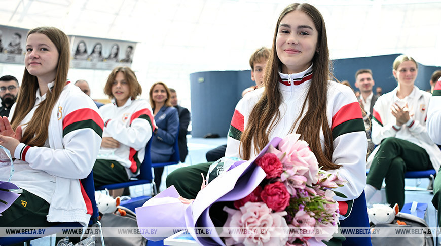 Победителей и призеров Европейского юношеского олимпийского фестиваля чествовали в НОК Беларуси
