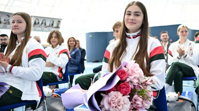 Победителей и призеров Европейского юношеского олимпийского фестиваля чествовали в НОК Беларуси