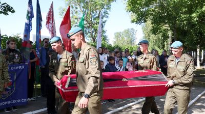 В Витебском районе перезахоронили останки 21 бойца Красной армии