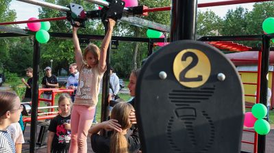 В Горках открыли многофункциональную спортивную площадку