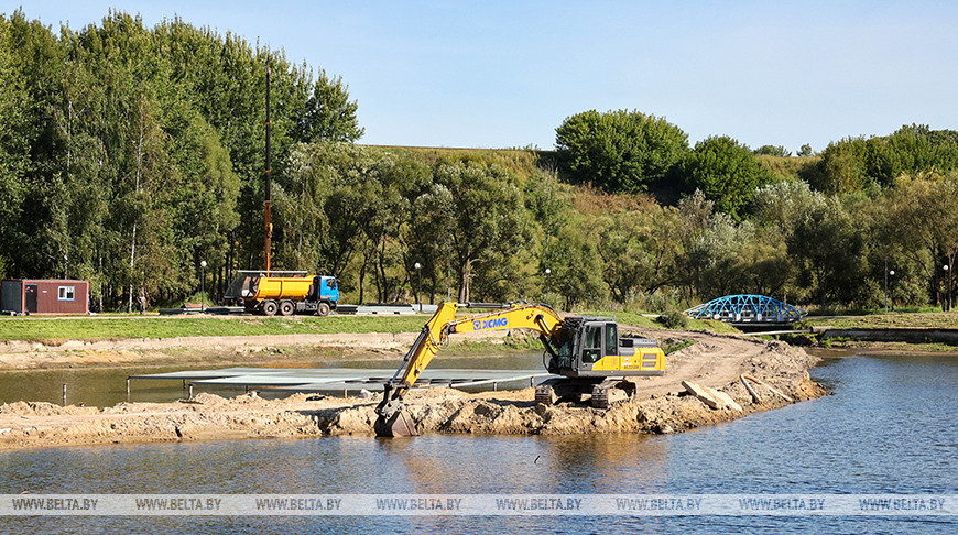 В Могилеве ведется масштабное благоустройство на реке Дубровенка