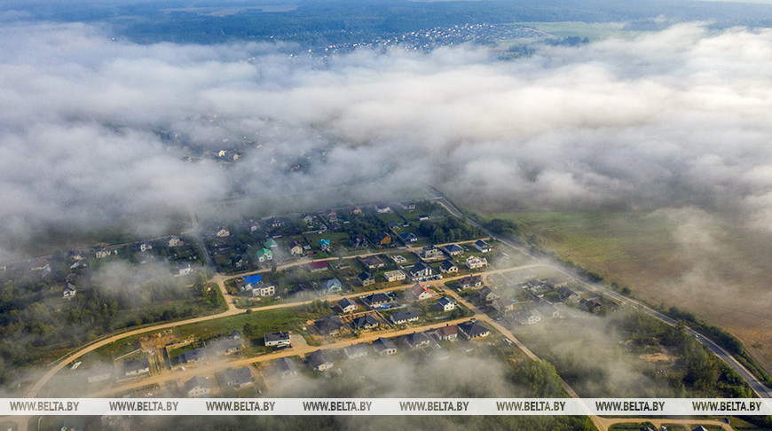 Туманное утро над Гродно