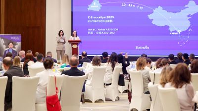 В Минске презентовали первый дальнемагистральный рейс Минск-Санья