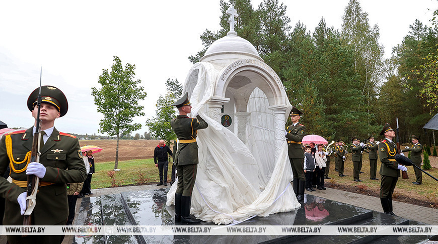 В рамках патриотической акции на мемориале в Крупском районе открыли часовню